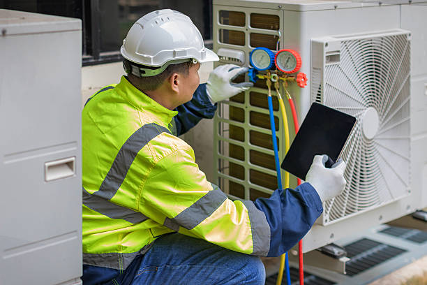 Professional Air Duct Cleaning technician working in Menan, ID